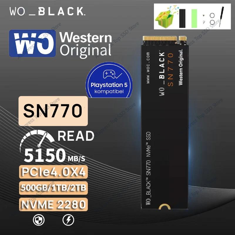 ӿ Ʈ ǻ ̴ PC ƮϿ   SN770, 2TB1TB, 500GB WO , 5150 MB/S NVMe M.2 SSD PCIe 4.0 2280 SSD